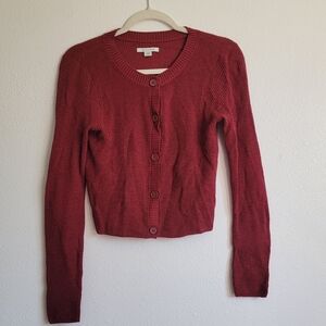American Eagle Red Cardigan